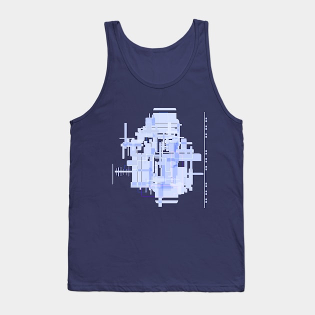 New Blue Light City Tank Top by stefy